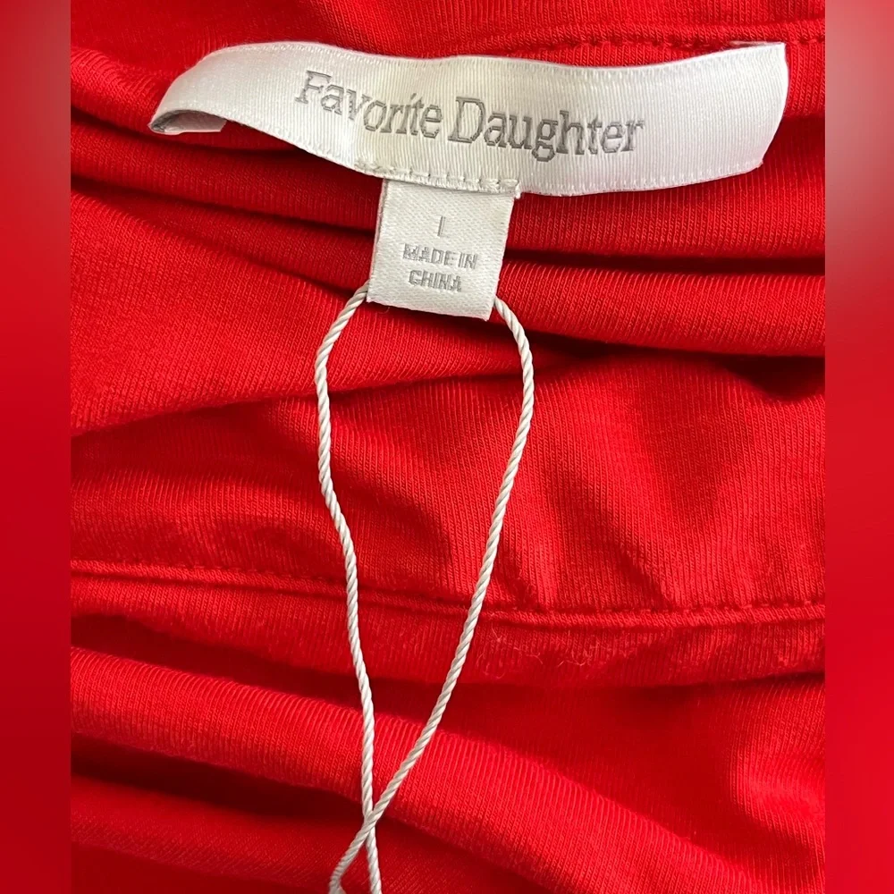 NWT Favorite Daughter The Colette Strapless Top Color Pomodoro Sizes Large & XL - Picture 6 of 10